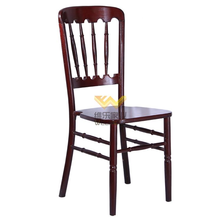 Mahogany solid wood chateau chair for wedding/events